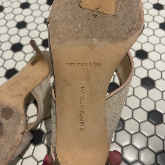 Tulle manolo blahnik size 38.5 - Picture 3 of 6